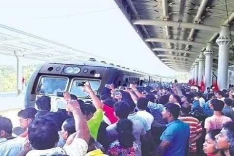 中企承建斯里兰卡首条现代化铁路今日正式通车